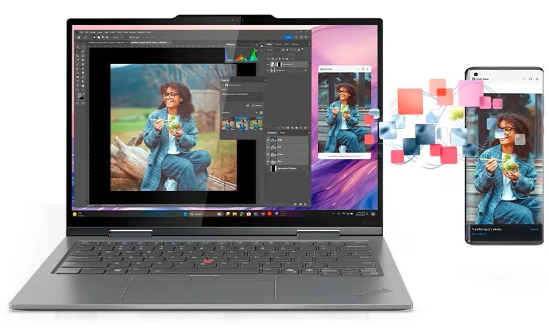 ThinkPad X1 2-in-1 Gen 10 Aura Edition | 21Q000D7CA | Intel Core Ultra 7 265U | 32GB RAM | 512GB SSD | 14" 2880x1800 Touch OLED 120Hz 500nits | Gray