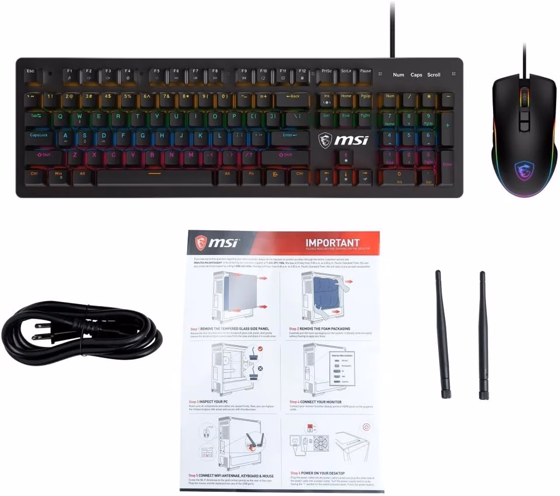 MSI Gaming Desktop PC Aegis ZS2, C9NVV-1279US, AMD Ryzen 9 9700X, 32GB RAM, 2TB SSD, NVIDIA RTX 5080, Win 11 Pro