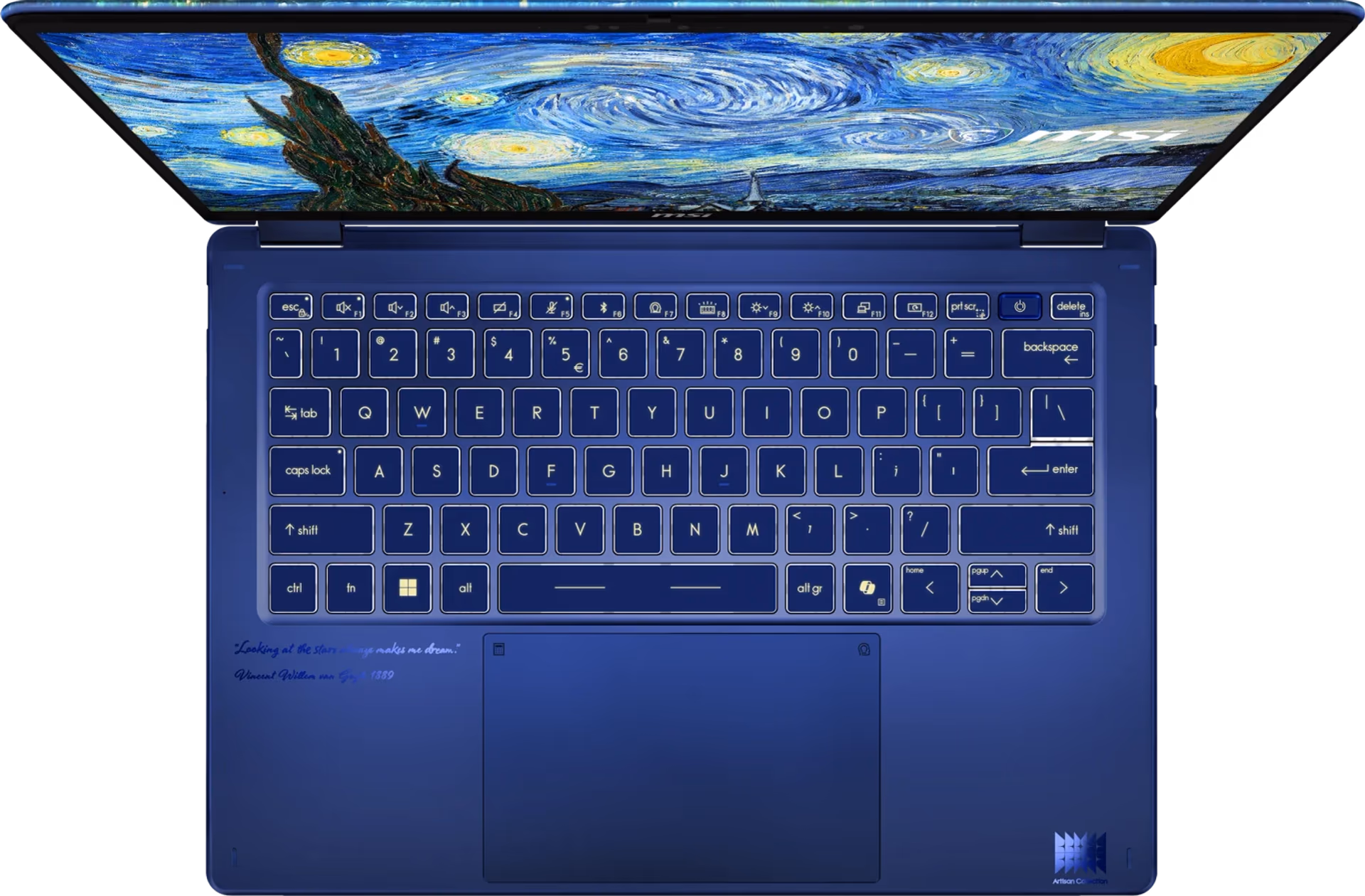 MSI Prestige 14 Flip AI+ | PRESTIGE 14 FLIP AI+-278CA | 14" 1920x1200 60Hz Touch OLED | Intel Core Ultra X9 378H | 32GB RAM | 1TB SSD | Intel Arc B390 Graphics | The Starry Night