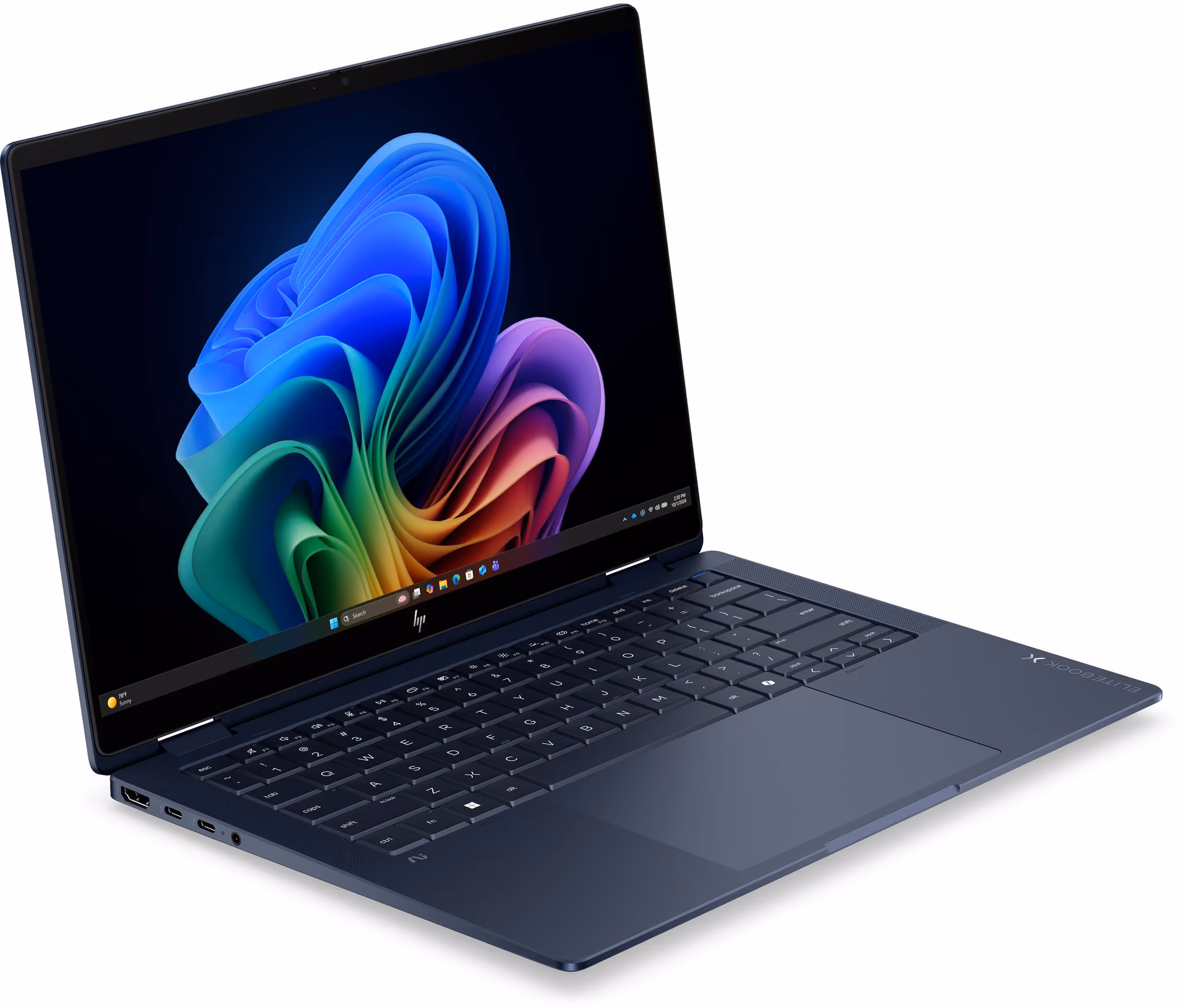HP 14" EliteBook X Flip G2i | D72W9UT#ABA | Intel Core Ultra 7 356H | 32GB RAM | 1TB SSD | 14" 1920x1200 60Hz IPS 400nits | Intel Graphics | Blue