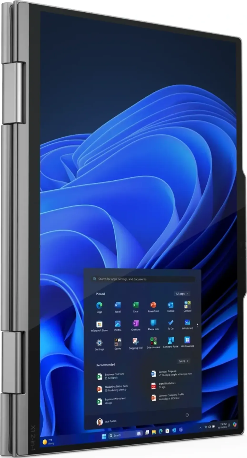ThinkPad X1 2-in-1 Gen 10 Aura Edition | 21Q000D7CA | Intel Core Ultra 7 265U | 32GB RAM | 512GB SSD | 14" 2880x1800 Touch OLED 120Hz 500nits | Gray