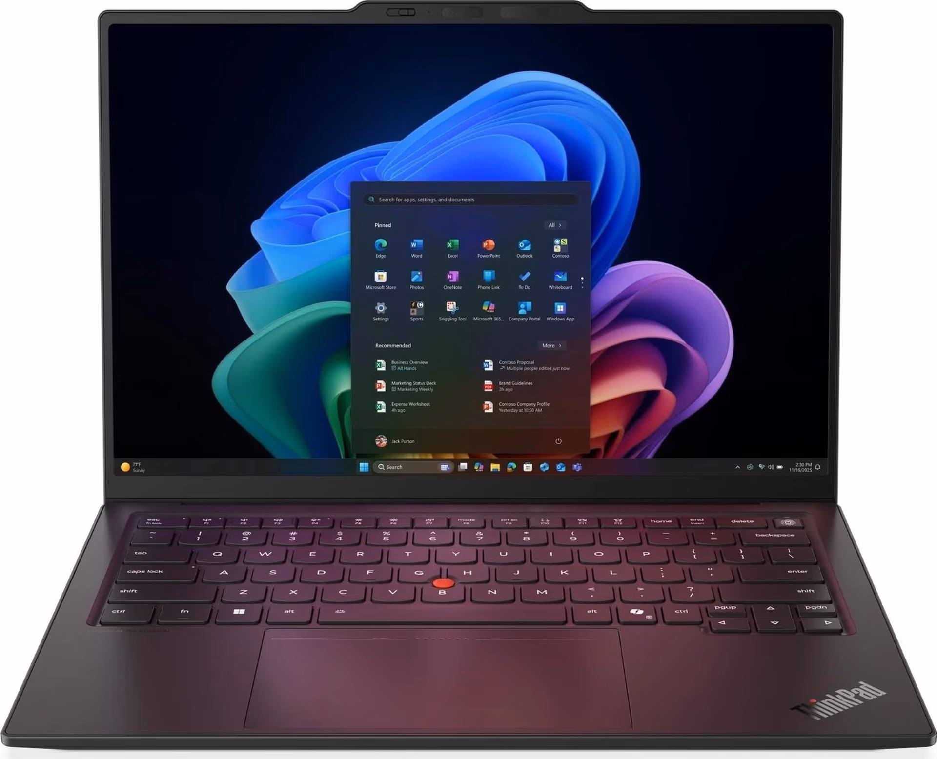 Lenovo ThinkPad X1 Carbon G14 Aura Edition | 21V700ALUS | Intel Core Ultra 7 365 | 32GB RAM | 512GB SSD | 14" 1920x1200 Touch IPS 500nits | Intel Graphics | Black