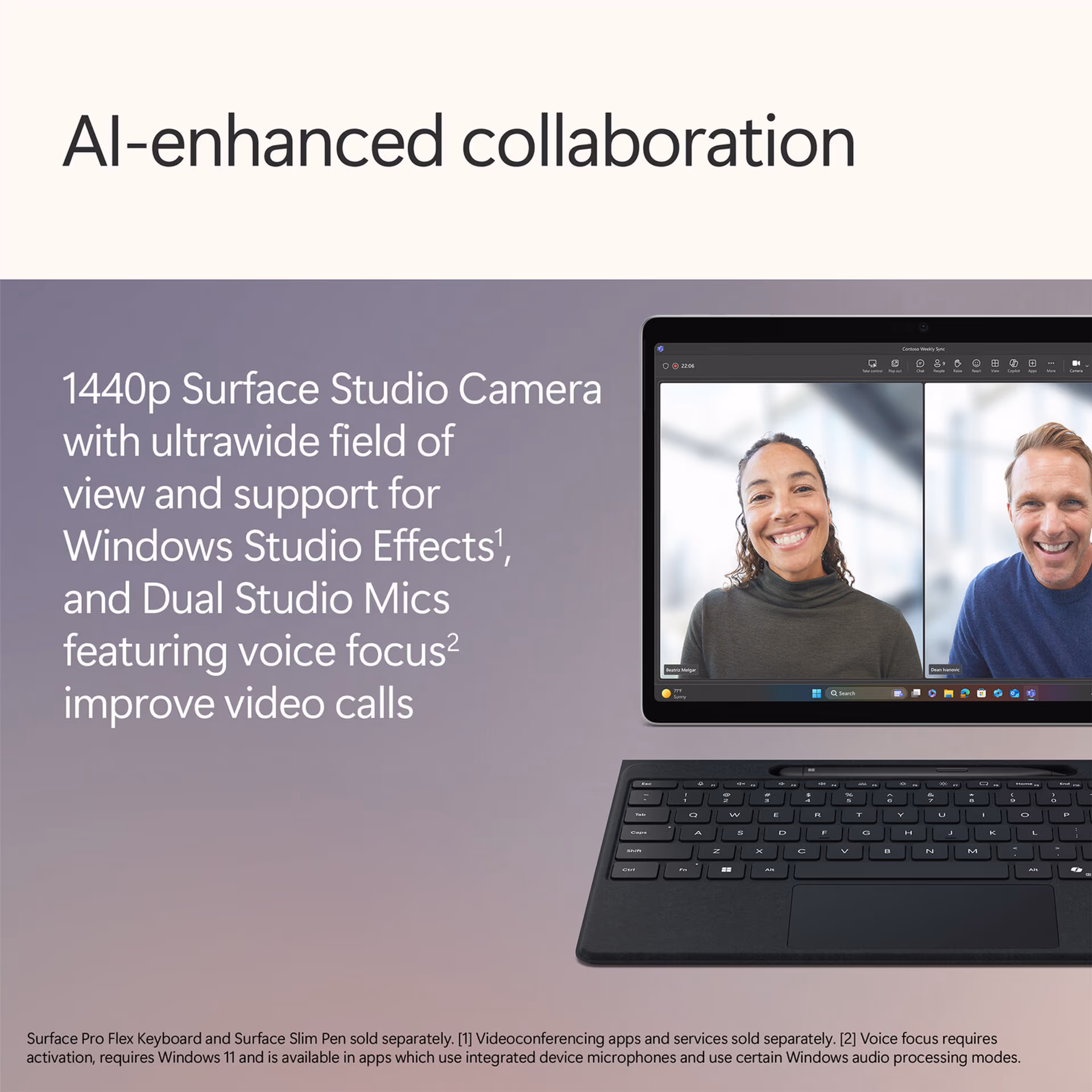 Microsoft Surface Pro for Business | 12th Edition | EP2-55192 | 13" 2880x1920 Multi-Touch 120Hz | Intel Ultra 5 335 | 32GB RAM | 512GB SSD | Wi-Fi 7 | Platinum