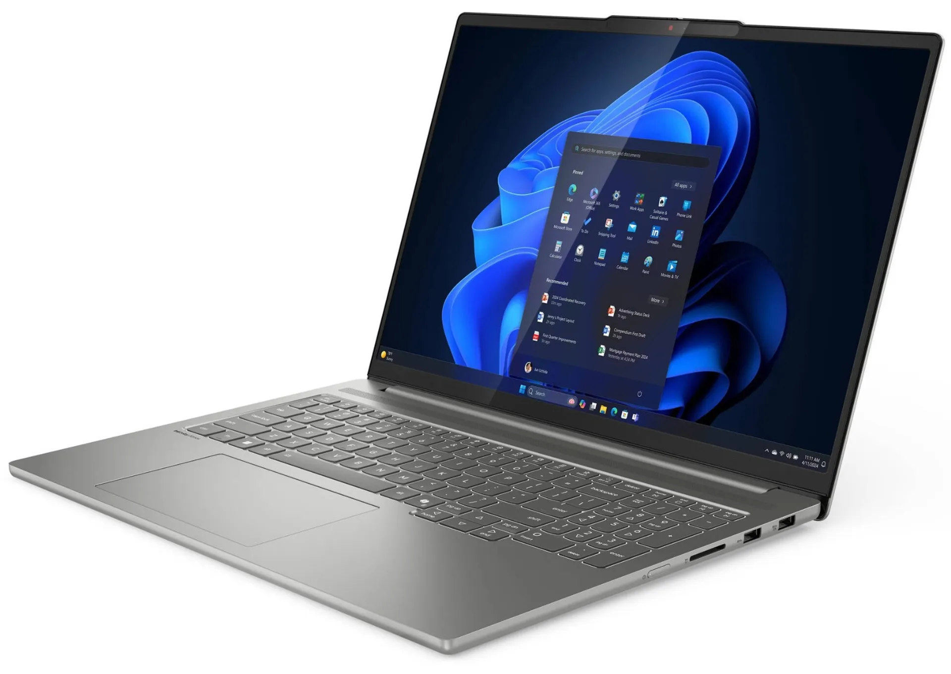 Lenovo IdeaPad Pro 5 16IMH9 - Bilingual | 83D4005MCF | Intel Core Ultra 9 185H | 16" Touch OLED 2048x1280 120Hz 400Nits | 32GB RAM | 512GB SSD | NVIDIA GeForce RTX 4050 | Arctic Grey