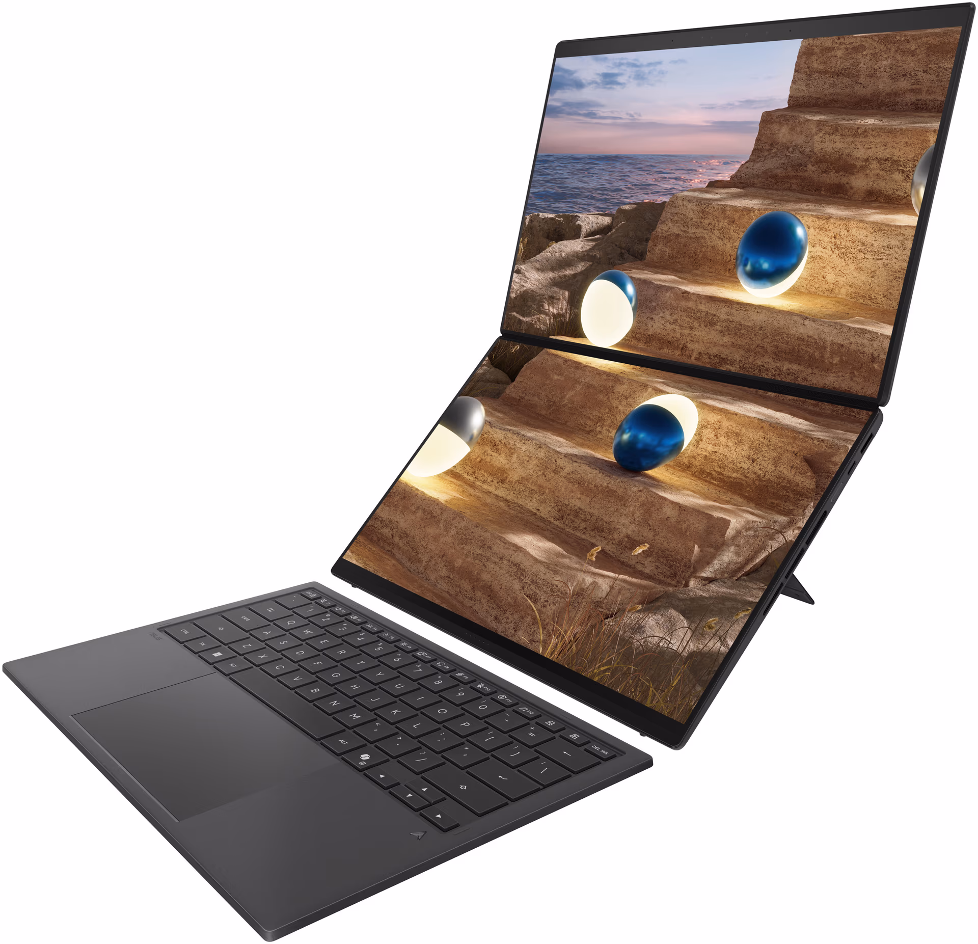 ASUS Zenbook Duo | UX8407AA-DS71T-CA | Intel Core Ultra 7 355 | 32GB RAM | 1TB SSD | Dual Touch 14" 2880x1800 OLED 144Hz 1000nits | Intel Graphics | Moher Gray