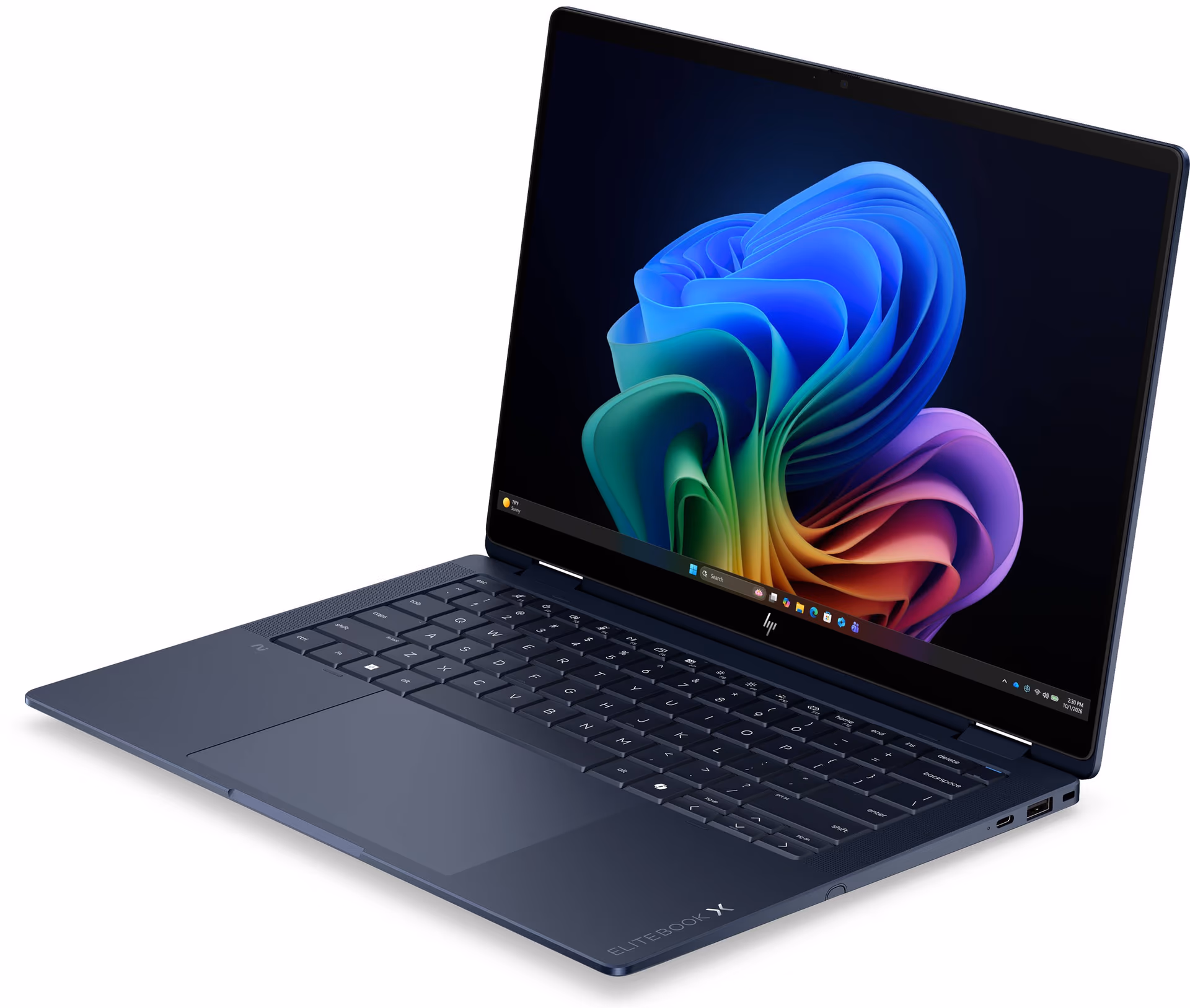 HP 14" EliteBook X Flip G2i | D72W9UT#ABA | Intel Core Ultra 7 356H | 32GB RAM | 1TB SSD | 14" 1920x1200 60Hz IPS 400nits | Intel Graphics | Blue