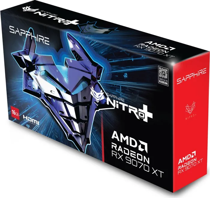 【美品】SAPPHIRE NITRO+ Radeon RX 9070 XT OC Sapphire NITRO+ AMD Radeon RX 9070 XT Graphics Card, 16GB