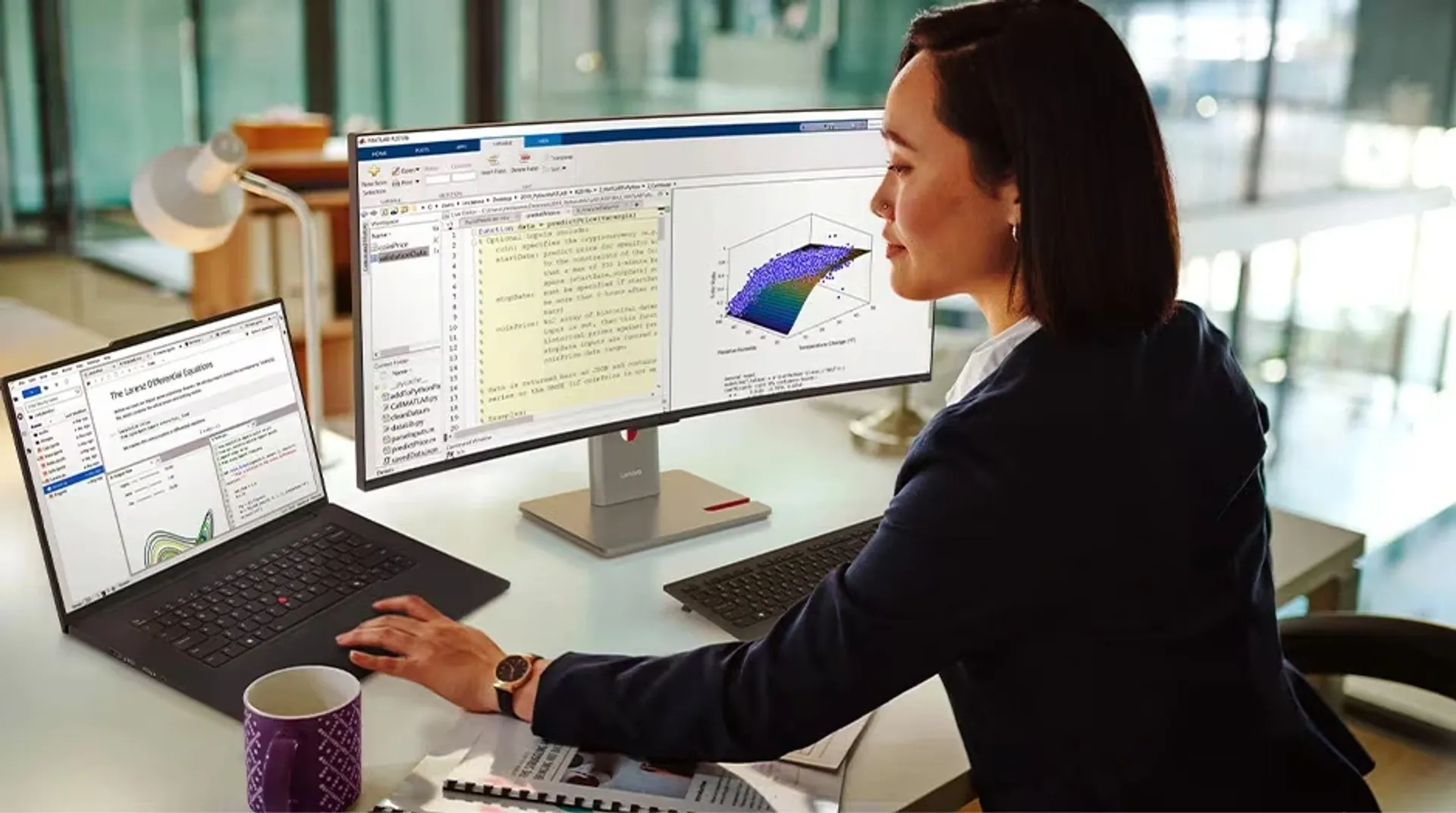 French Lenovo ThinkPad P1 Gen 8 | 21Q80020CA | Intel Core Ultra 9 285H | 64GB RAM | 2TB SSD | 16" 3.2K, 120 Hz, Touch OLED, 600nits | NVIDIA RTX PRO 2000 Blackwell