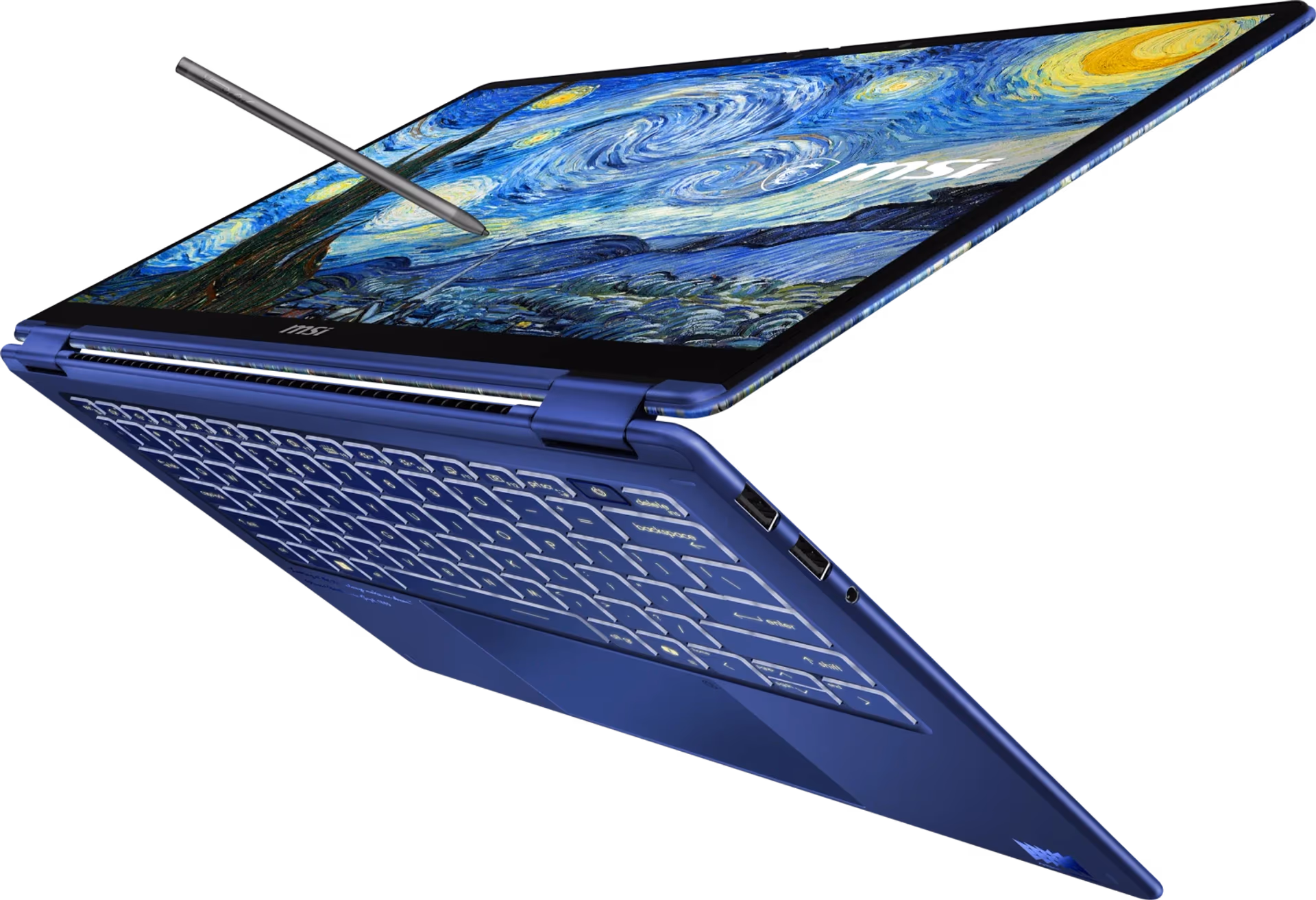 MSI Prestige 14 Flip AI+ | PRESTIGE 14 FLIP AI+-278CA | 14" 1920x1200 60Hz Touch OLED | Intel Core Ultra X9 378H | 32GB RAM | 1TB SSD | Intel Arc B390 Graphics | The Starry Night