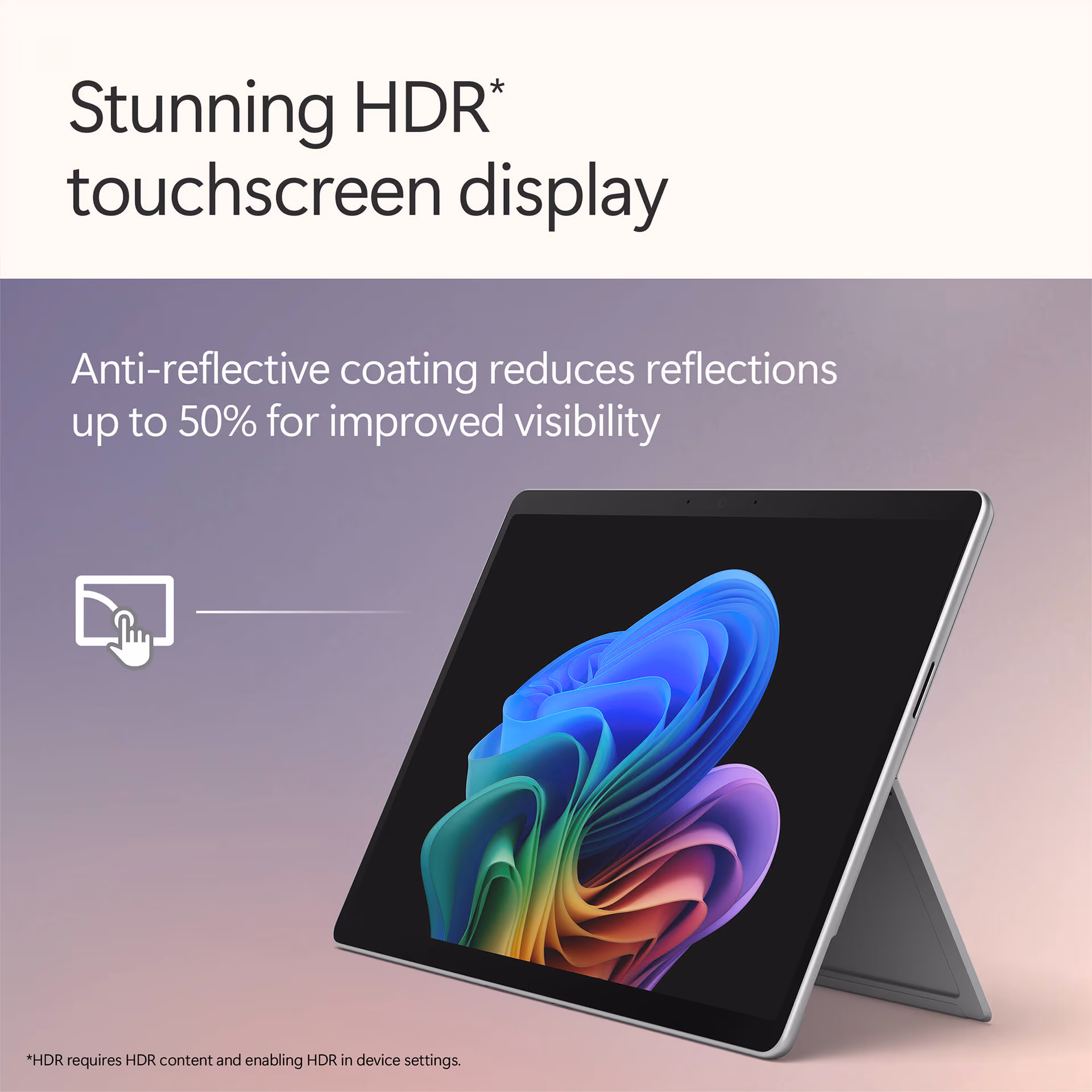 Microsoft Surface Pro for Business | 12th Edition | EP2-55192 | 13" 2880x1920 Multi-Touch 120Hz | Intel Ultra 5 335 | 32GB RAM | 512GB SSD | Wi-Fi 7 | Platinum