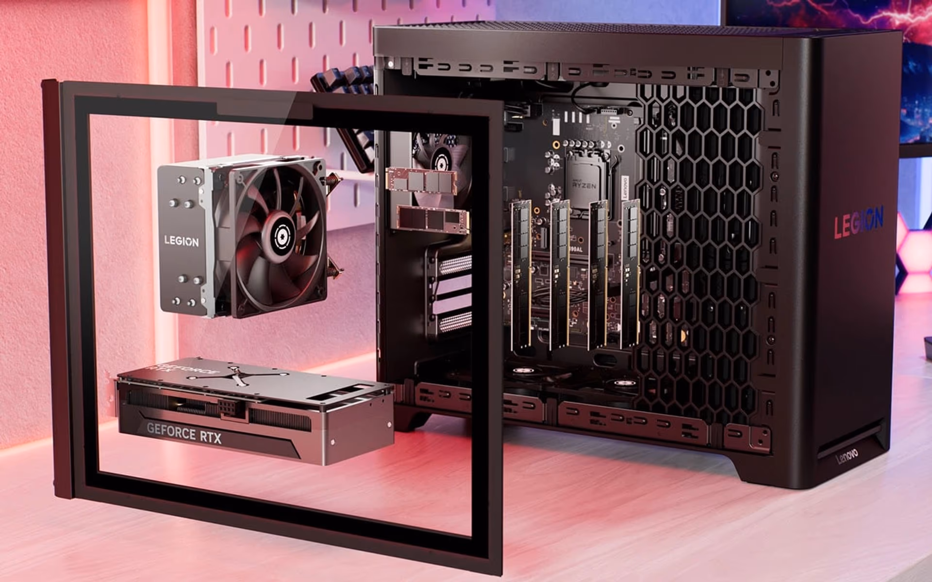  Lenovo Legion T5 30AGB10 Desktop  | 90YJ0015US | AMD Ryzen 7 7700X | 32GB RAM | 1TB SSD |  NVIDIA GeForce RTX 5070 | Windows 11 Pro