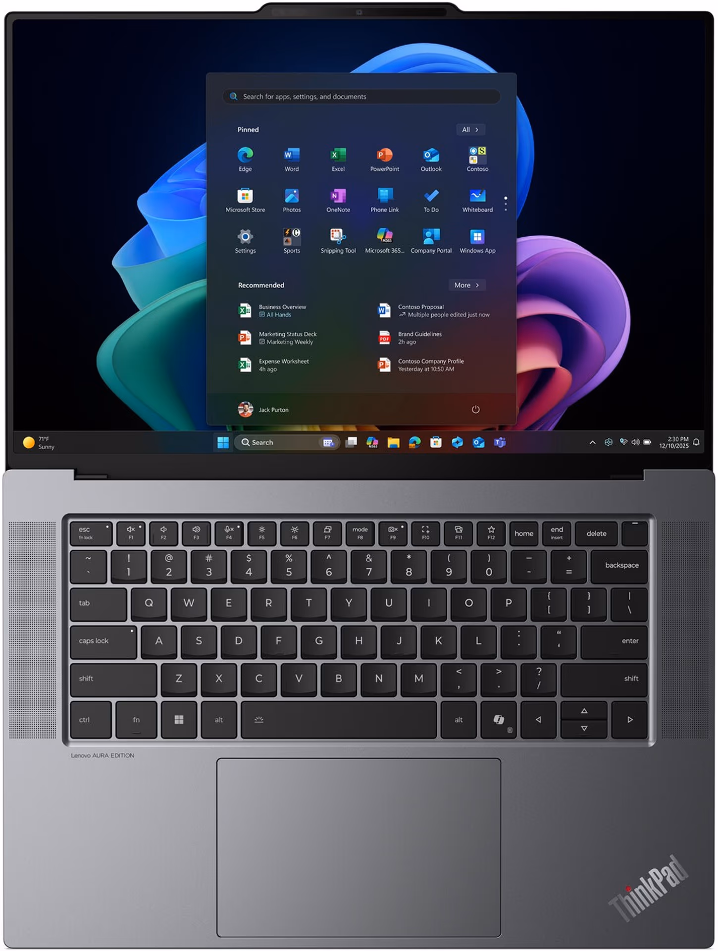 Lenovo ThinkPad X9-15p Gen 1 Aura Edition | 21VV002BUS | 15.3" 2880x1800 120Hz OLED 500nits | Intel Core Ultra X7 358H | 32GB RAM | 1TB SSD | Intel Arc B390 GPU | Gray