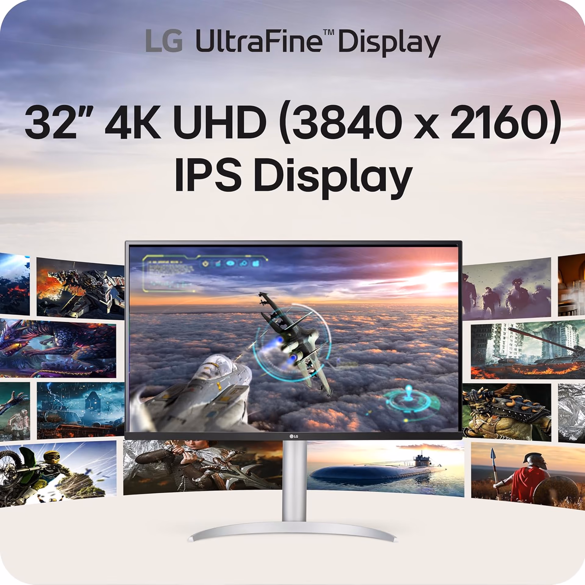 LG UltraFine 32UP83AK-W with USB-C | 32" IPS 4K 60Hz Professional Monitor