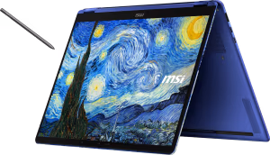 MSI Prestige 14 Flip AI+ | PRESTIGE 14 FLIP AI+-278CA | 14" 1920x1200 60Hz Touch OLED | Intel Core Ultra X9 378H | 32GB RAM | 1TB SSD | Intel Arc B390 Graphics | The Starry Night