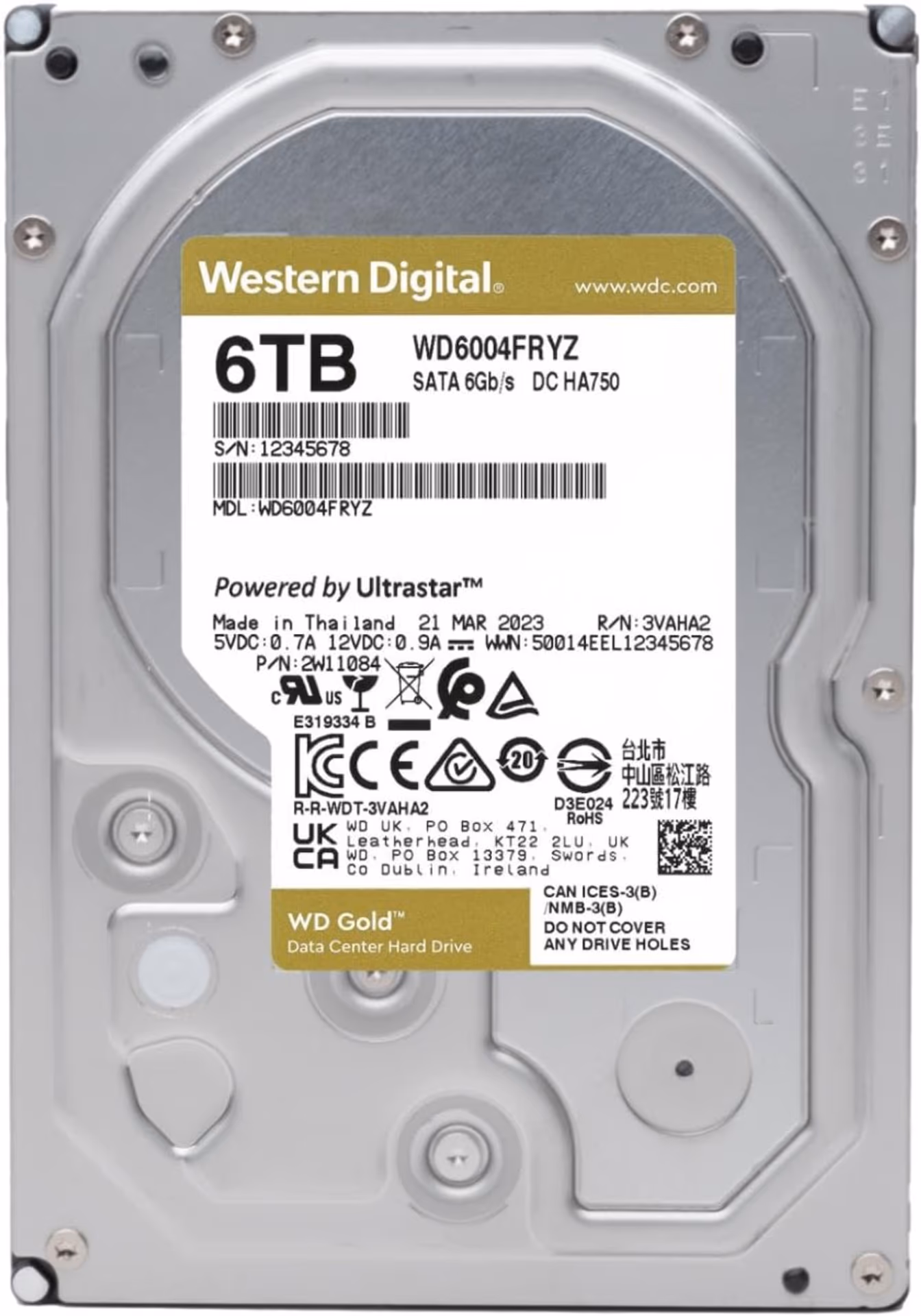 Western Digital WD Gold 6TB HDD