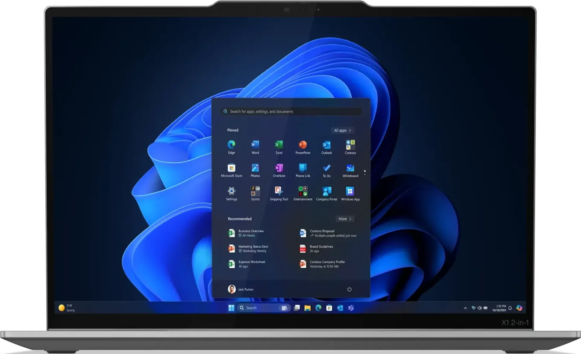 ThinkPad X1 2-in-1 Gen 10 Aura Edition | 21Q000D7CA | Intel Core Ultra 7 265U | 32GB RAM | 512GB SSD | 14" 2880x1800 Touch OLED 120Hz 500nits | Gray