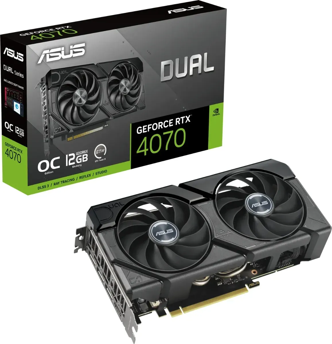 ASUS Dual GeForce RTX 4070 EVO OC 12GB GPU