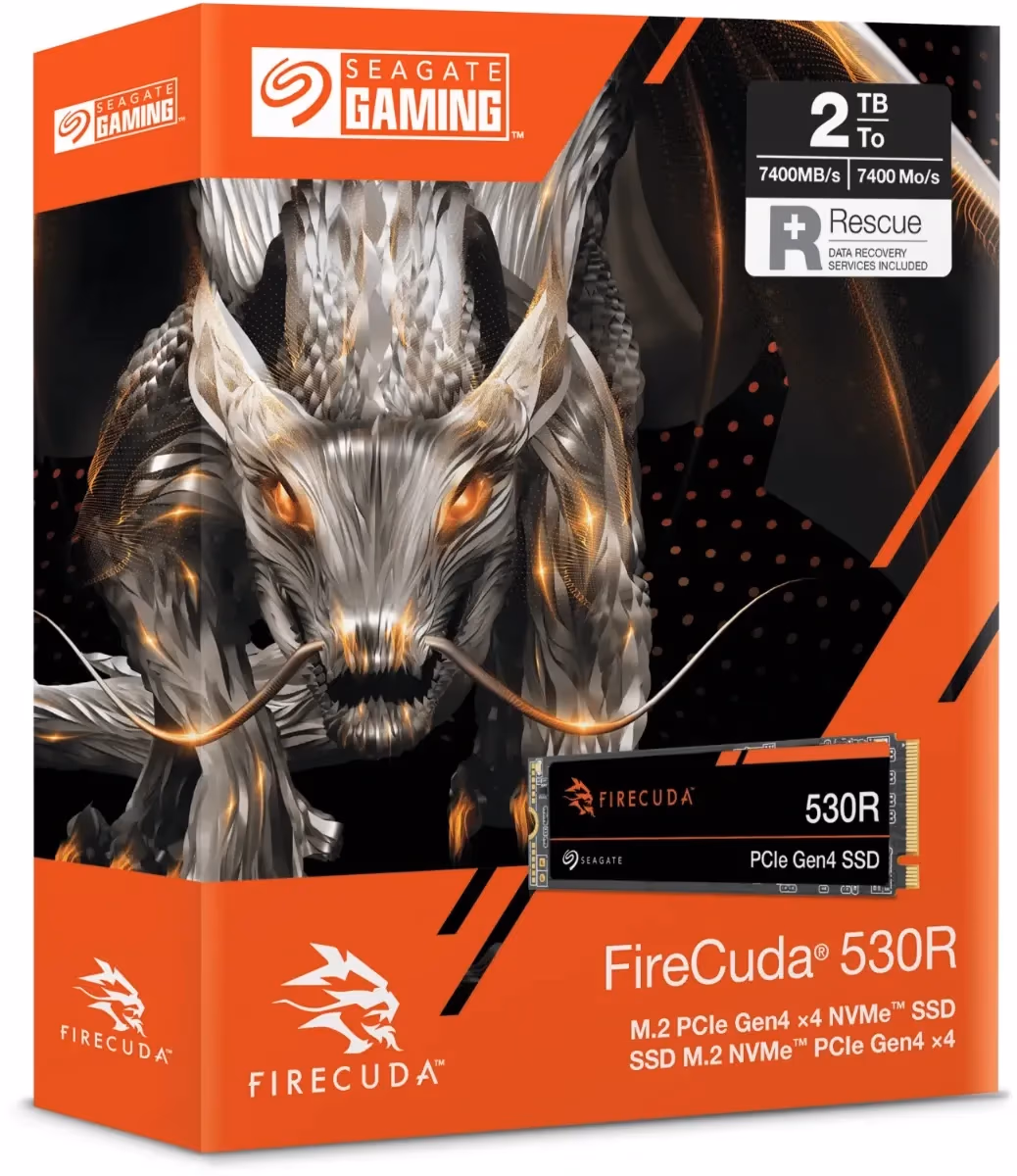 FireCuda 530R +Rescue 2TB SSD NVMe