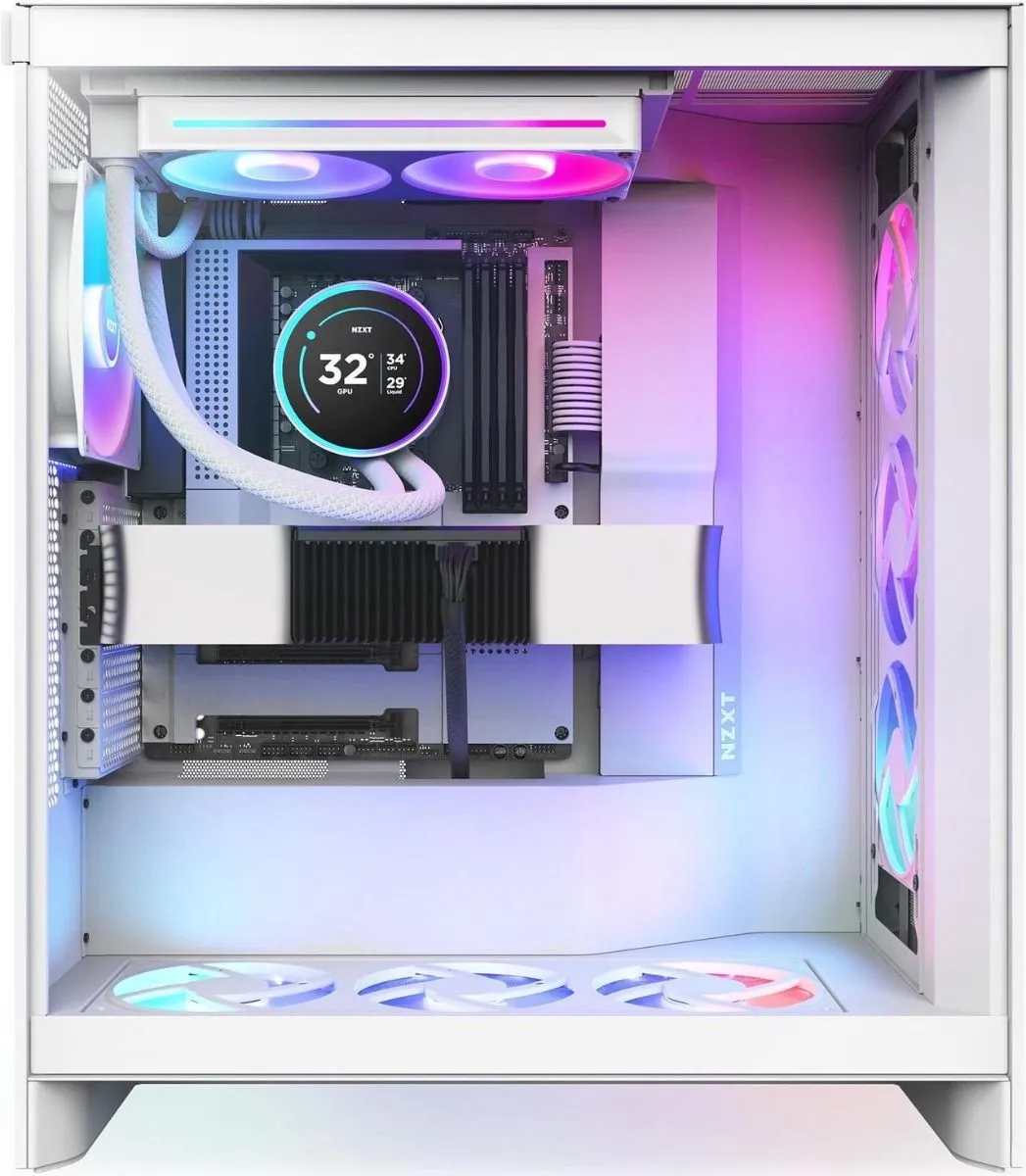 NZXT Kraken Elite 240 RGB | IPS LCD | White AIO CPU Cooler