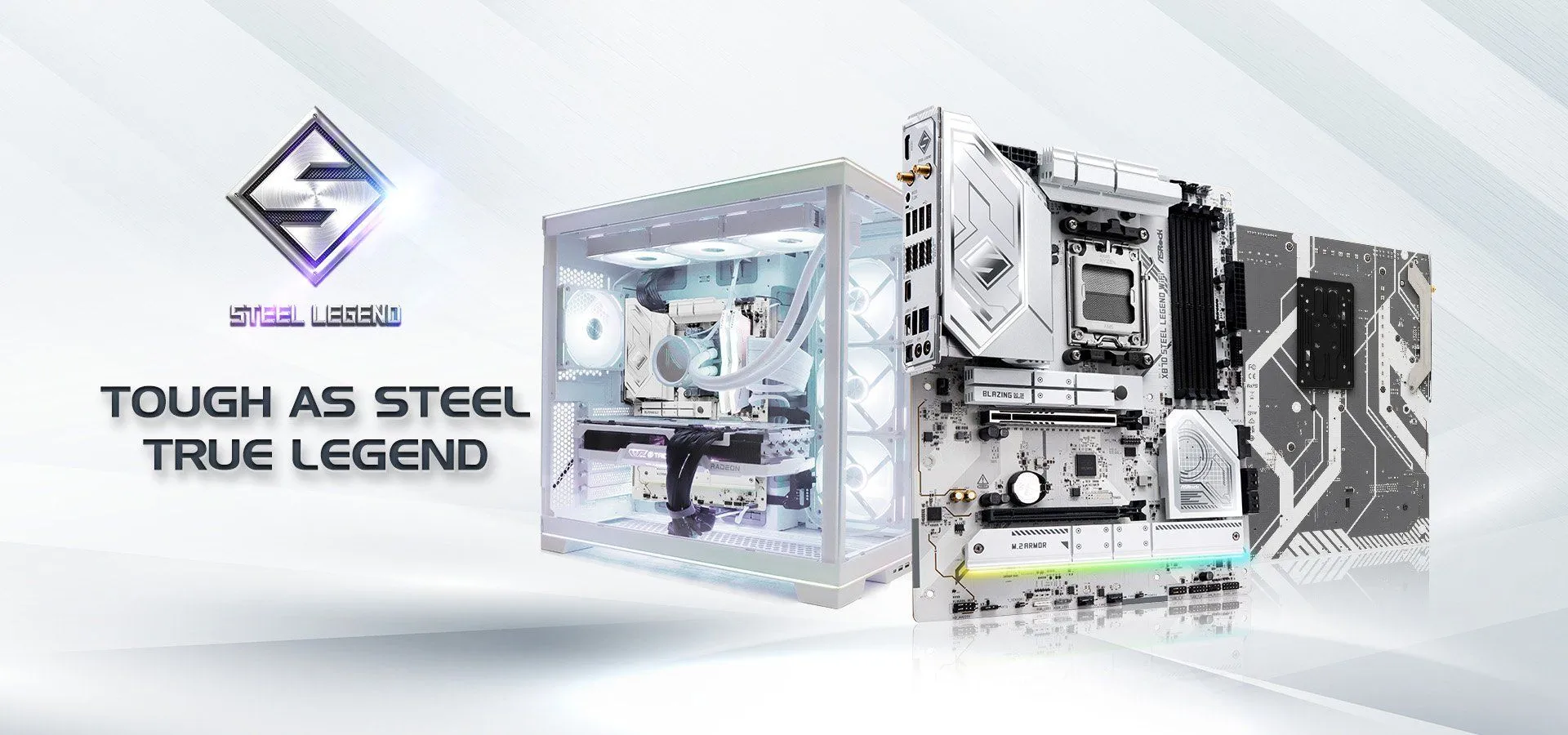 ASRock X870 Steel Legend WiFi White Motherboard